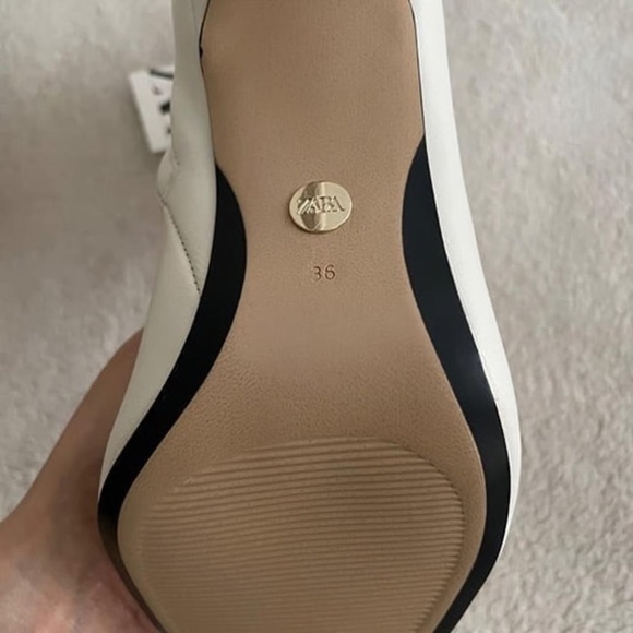 Zara Leather Pointed Toe Boots in Ecru - Picture 3 of 6